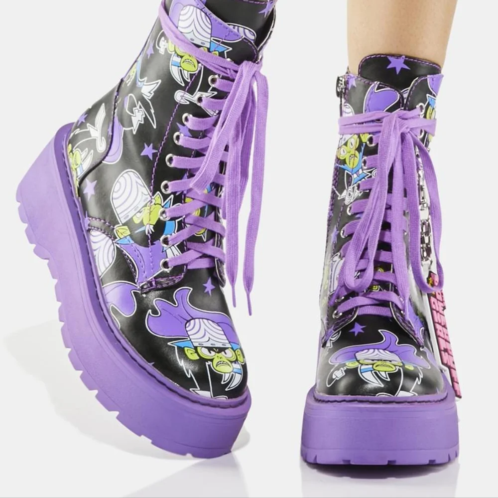 Vintage Power Puff Girls Mojo Jo Jo Combat Boots - Picture 15 of 16